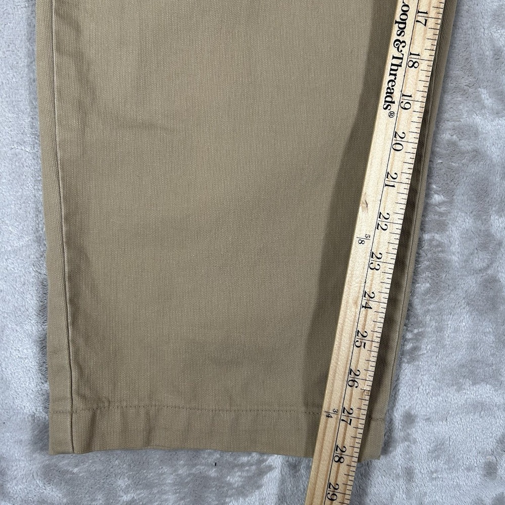 VTG 90s Polo Ralph Lauren Andrew Pant Men 35x30 Beige Classic Chino Pleated USA - Picture 12 of 16